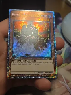 YuGiOh Dekoichi the Battlechanted Locomotive Platinum Secret Rare RA03-EN144 LP- - Image 3