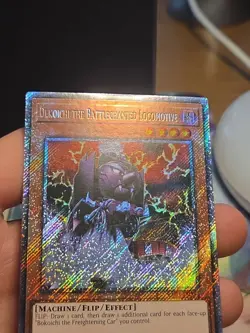YuGiOh Dekoichi the Battlechanted Locomotive Platinum Secret Rare RA03-EN144 LP- - Image 4