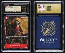 2022 One Piece Card Game: Promos Japanese Monkey D Luffy CGC 10 Pristine 0yv1 - Image 3