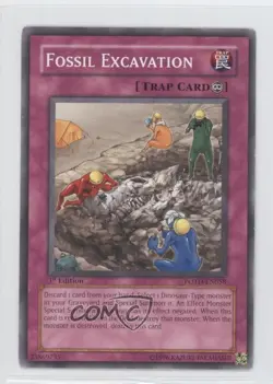 Fossil Excavation 1st Ed. YuGiOh Power of the Duelist #POTD-EN058 2006 - Image 1