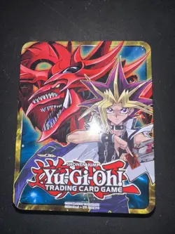 YUGIOH TRADING CARD GAME 2016 YUGI & SLIFER MEGA-TIN EMPTY BOX-GREAT COND! - Image 1