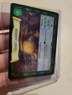 Gold Cauldren Harry Potter Trading Card Game Rare Holo 2001 Vintage Wizards - Image 1