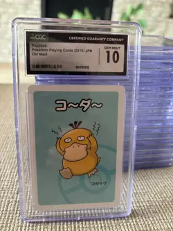 CGC 10 Psyduck Old Maid Playing Card 2019 Pokemon - Image 1
