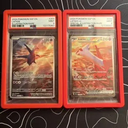 Pokemon TCG Latias Ex And Latios - PSA 9 (2 CARDS WITH CARD GUARDS) - Image 1