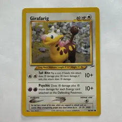 Girafarig 66/105 Neo Destiny Regular - Pokemon Card LP dd - Image 1