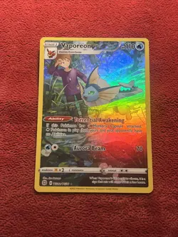 Vaporeon TG02/TG30 Trainer Gallery Brilliant Stars Rare Pokemon Card - Image 1