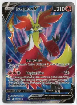 Delphox V 173/196 Lost Origin Full Art Pokemon card Ultra Rare TCG NM 🔥 - Image 1