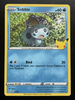 Pokemon Card Sobble 24/25 Holo McDonald’s Set 2021 NM - Image 1