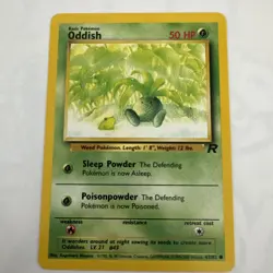 Oddish 63/82 Team Rocket Vintage 2000 Pokemon Card - Image 1