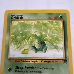 Oddish 63/82 Team Rocket Vintage 2000 Pokemon Card - Image 2