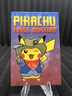 Pikachu (Fossil) - Cracked Ice Holo - Electric Pikachu Card Database - Pokemon - Image 1