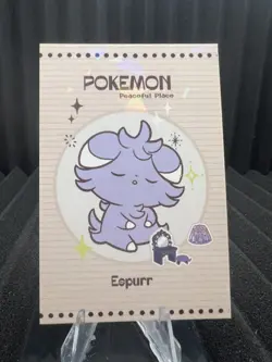 Espurr Sleeping - Cracked Ice Holo - Electric Pikachu Card Database - Pokemon - Image 1