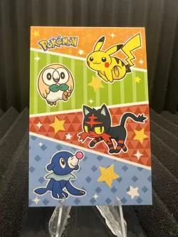 Alola Gen 7 Starters - Cracked Ice Holo - Electric Pikachu Card Database-Pokemon - Image 1