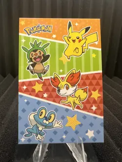 Kalos Gen 6 Starters - Cracked Ice Holo - Electric Pikachu Card Database-Pokemon - Image 1