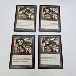 PLAYSET 4x Lead Golem - Mirage MtG LP Light Play x4 - Image 2