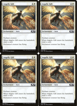 Angelic Gift X4 Core Set 2020 #5 MTG Magic the Gathering Excellent 2Fire Games - Image 1