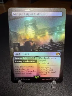 Midgar, City of Mako 0313 Extended Art MTG Final Fantasy Foil | NM - Image 1
