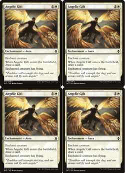 Angelic Gift X4 Battle for Zendikar #19 MTG Magic the Gathering NM 2Fire Games - Image 1