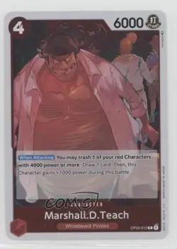 2023 One Piece Card Game: Pillars of Strength OP03 R MarshallDTeach 03mh - Image 1