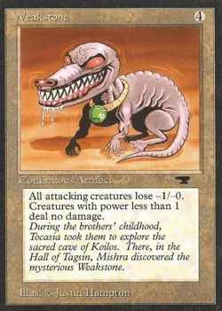 MTG English Weakstone Light Play Normal Antiquities - Image 1