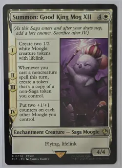 Magic The Gathering MTG SUMMON: GOOD KING MOG XII Final Fantasy NM - Image 1