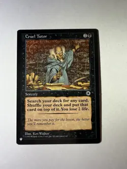 MTG English Cruel Tutor NM Normal The List - Image 1