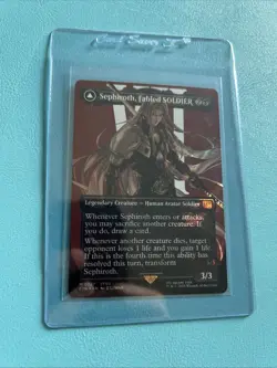 MTG Sephiroth, Fabled SOLDIER Borderless Surge Foil Final Fantasy Foil - Image 1