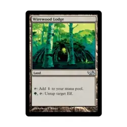 WOTC MtG Elves vs. Goblins Wirewood Lodge (U) VG - Image 1