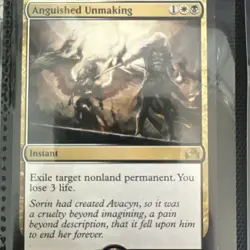 1x Anguished Unmaking Moderate Play MTG Magic - Kid Icarus - - Image 1