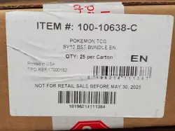 Pokemon Scarlet & Violet Destined Rivals 25 BOX BOOSTER BUNDLE CASE IN HAND - Image 2