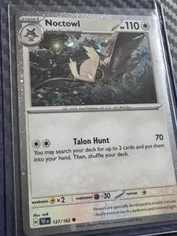 Pokemon - Noctowl 127/162 - Temporal Forces - Cosmos Foil Promo Card - Image 1