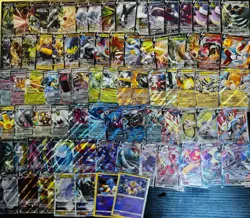 HUGE POKEMON LOT 100+ CARDS, V, VMAX, VSTAR, RADIANTS - Image 1