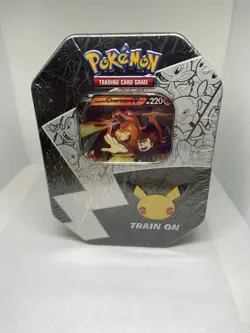 Pokemon Lance's Charizard V Tin Pokemon 25th Celebrations FACTORY SEALED - Image 1