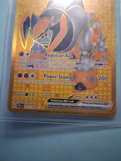 Pokemon TCG '24 Iron Boulder ex 217/162 Hyper Gold Ultra Rare Temporal Forces NM - Image 3