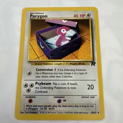 Porygon 48/82 - NM - Team Rocket, WOTC Pokemon - Image 1