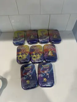 Pokemon Kanto Power Mini Tin Lot of 9 Sealed New - Image 1