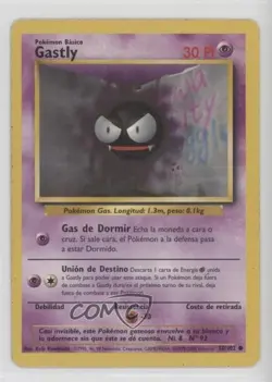 Gastly Spanish Pokemon Base Set #50 1999 READ - Image 1