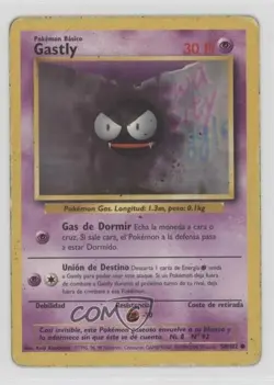 Gastly Spanish Pokemon Base Set #50 1999 READ - Image 1