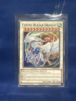YUGIOH TCG COSMIC BLAZAR DRAGON LED6-EN029 COMMON 1ST EDITION - Image 1