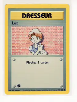 ~FR~ FRENCH Leo 1st Edition Base Set 91/102 Pokemon Card (C1) - Image 1
