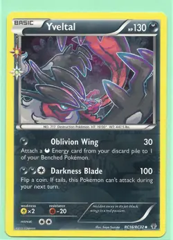 2016 YVELTAL RC16/RC32 HOLO XY GENERATIONS RADIANT COLLECTION Pokemon Card- NM - Image 1