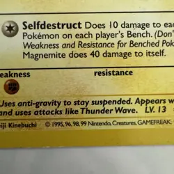 Magnemite 53/102 Shadowless Base Set - Pokemon Card WOTC LP - Image 4