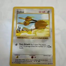 DODUO 48/102 - Pokemon TCG 1999 Shadowless Base Set - Vintage WOTC - LP Card - Image 1