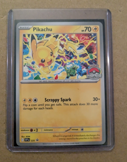 Pikachu 2025 World Championships PROMO Card SVP EN 225 Pokemon Worlds Nintendo - Image 1
