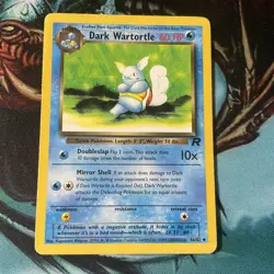 1999/2000 Pokemon Card Dark Wartortle 46/82 Team Rocket Lp - Image 1