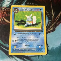 1999/2000 Pokemon Card Dark Wartortle 46/82 Team Rocket Lp - Image 2