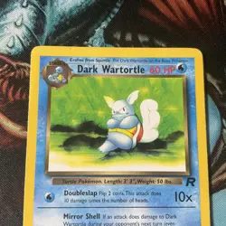 1999/2000 Pokemon Card Dark Wartortle 46/82 Team Rocket Lp - Image 3