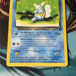 1999/2000 Pokemon Card Dark Wartortle 46/82 Team Rocket Lp - Image 4