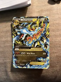Pokemon Mega-Charizard-EX TCG Flashfire Holo Card 69/106 Secret Rare - Image 1