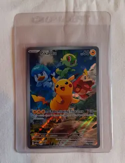 Pikachu 027 Full Art SVP Black Star Scarlet & Violet Promo Pokemon Card - Image 1